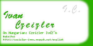 ivan czeizler business card